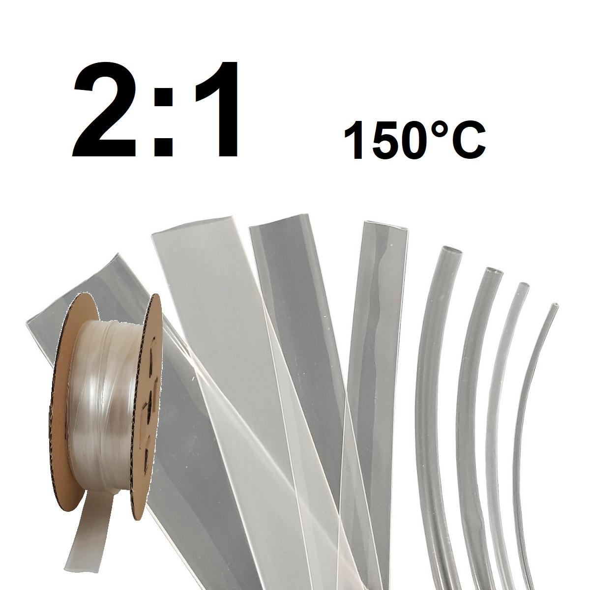 Polyolefin-Schrumpfschlauch, Schrumpfrate 2:1 - Bis +135 °C