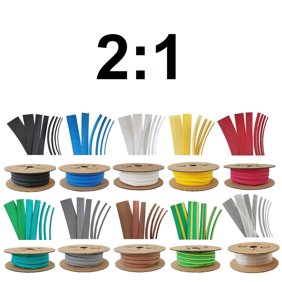 Netproshop Schrumpfschlauch 25,4 Mm 2:1 Transparent - 1 Meter, 105°C, Für Kabelisolation & Kennzeichnung